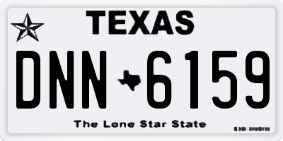 TX license plate DNN6159