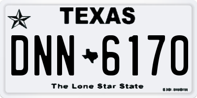 TX license plate DNN6170