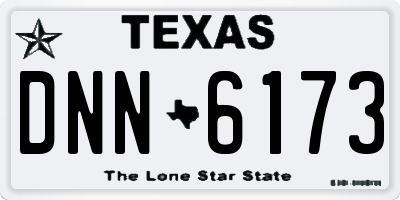 TX license plate DNN6173