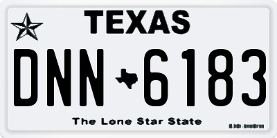 TX license plate DNN6183
