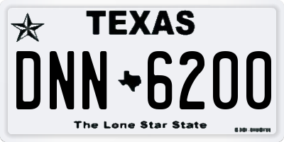 TX license plate DNN6200