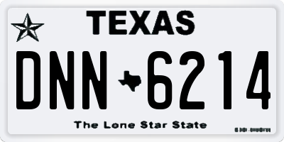 TX license plate DNN6214
