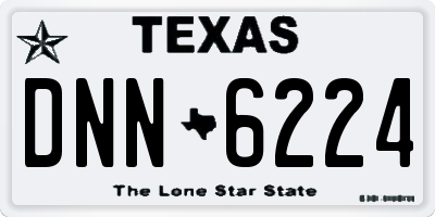 TX license plate DNN6224