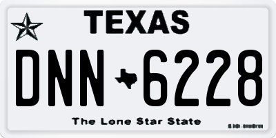 TX license plate DNN6228