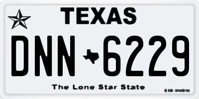 TX license plate DNN6229
