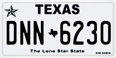 TX license plate DNN6230