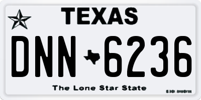 TX license plate DNN6236
