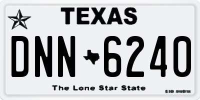 TX license plate DNN6240