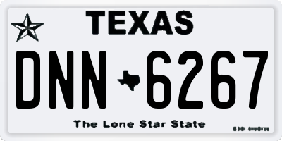 TX license plate DNN6267