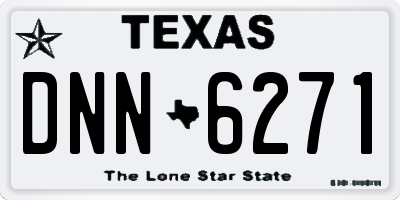 TX license plate DNN6271