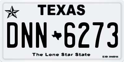 TX license plate DNN6273