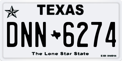 TX license plate DNN6274