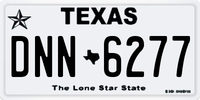 TX license plate DNN6277