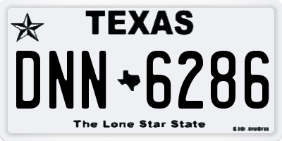 TX license plate DNN6286