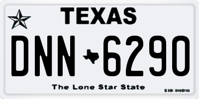 TX license plate DNN6290