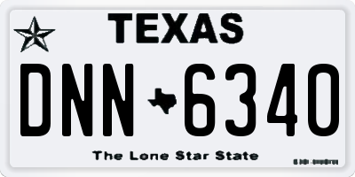 TX license plate DNN6340