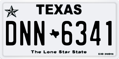 TX license plate DNN6341