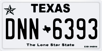 TX license plate DNN6393