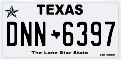 TX license plate DNN6397