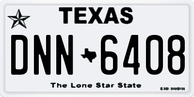 TX license plate DNN6408