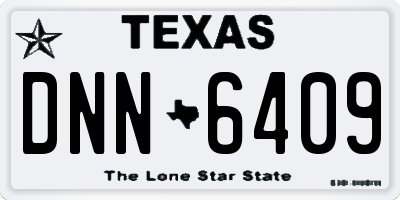 TX license plate DNN6409