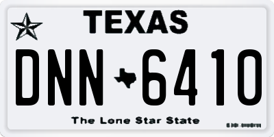 TX license plate DNN6410