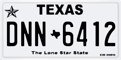 TX license plate DNN6412