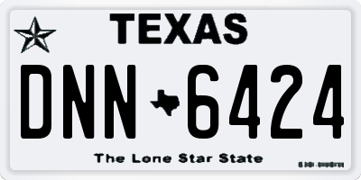 TX license plate DNN6424