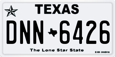 TX license plate DNN6426