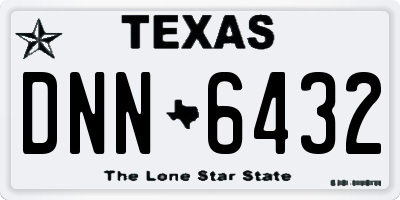 TX license plate DNN6432