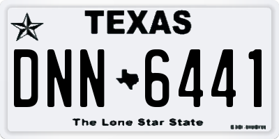 TX license plate DNN6441