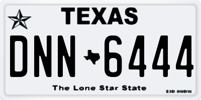 TX license plate DNN6444