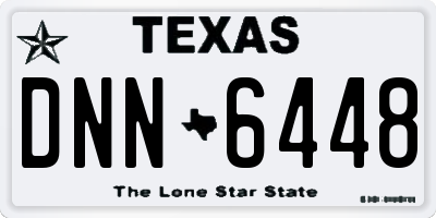 TX license plate DNN6448