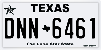 TX license plate DNN6461
