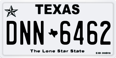 TX license plate DNN6462