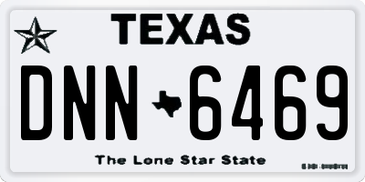 TX license plate DNN6469
