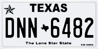 TX license plate DNN6482