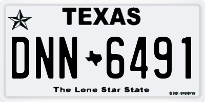 TX license plate DNN6491