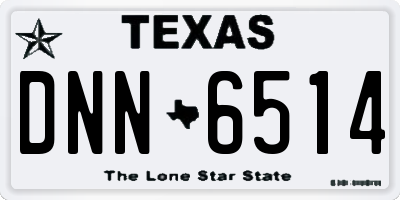 TX license plate DNN6514