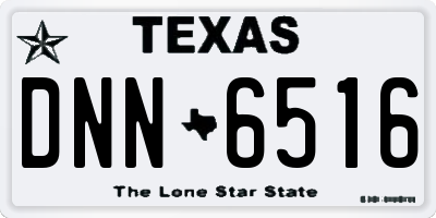 TX license plate DNN6516