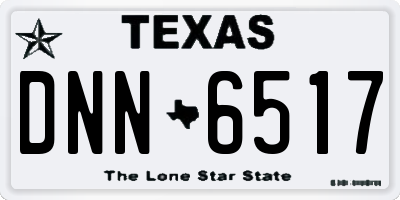 TX license plate DNN6517