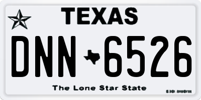 TX license plate DNN6526