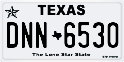 TX license plate DNN6530