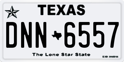 TX license plate DNN6557