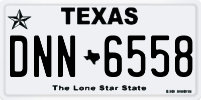 TX license plate DNN6558