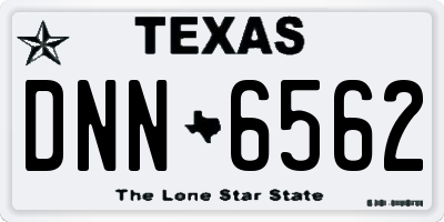 TX license plate DNN6562