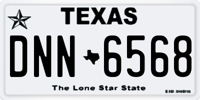 TX license plate DNN6568