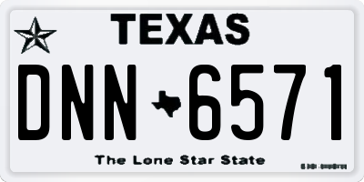 TX license plate DNN6571