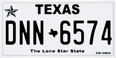 TX license plate DNN6574