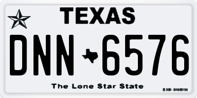 TX license plate DNN6576